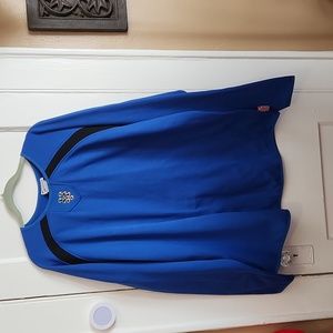 MAJESTIC AUTHENTIC COLLECTION NEW YORK METS PULLOVER SIZE XXL EUC CONDITION